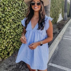 Babydoll Dress - Blue brand new